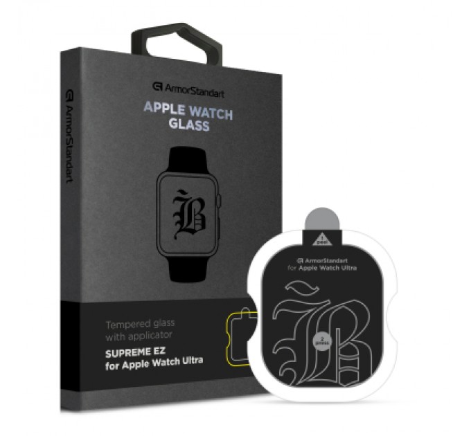 Armorstandart Скло захисне Armorstandart Supreme Black Icon Apple Watch Ultra 49 mm (ARM77073)
