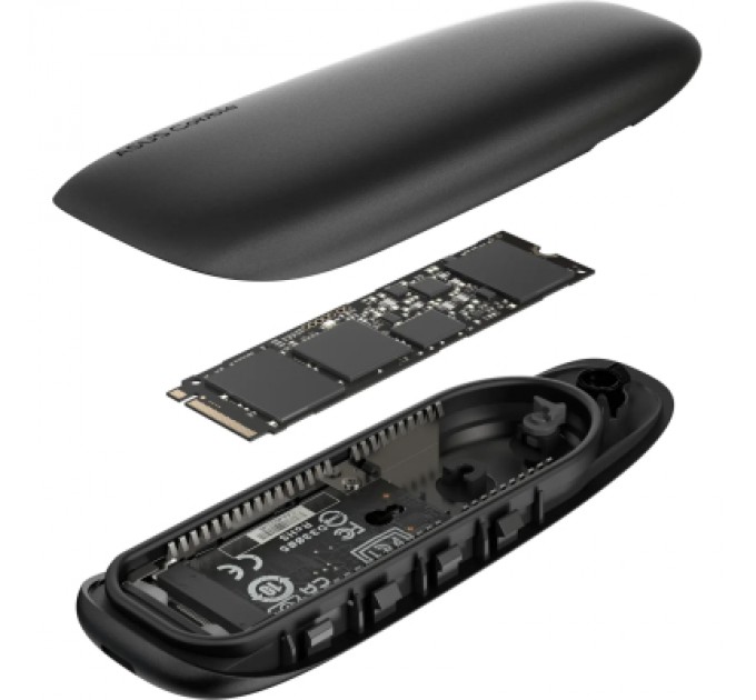 ASUS Кишеня зовнішня ASUS SSD PCIe NVMe M.2 2230/2242/2260/2280 USB Type-C 3.2 Gen 2x1 black (90DD02R0-M09000)