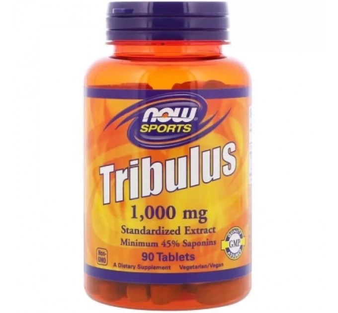 Now Foods Трави Now Foods Трибулус, Tribulus, 1000 мг, 90 таблеток (NOW-02171)
