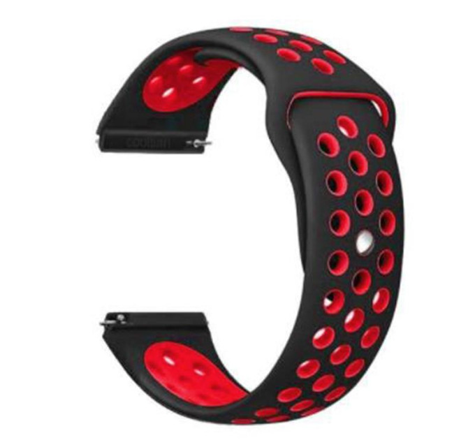 BeCover Ремінець BeCover Nike Style для Xiaomi Amazfit Bip/Bip Lite/Bip S Lite/GTR 42mm/GTS/TicWatch S2/TicWatch E Black-Red (705704)
