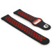 BeCover Ремінець BeCover Nike Style для Xiaomi Amazfit Bip/Bip Lite/Bip S Lite/GTR 42mm/GTS/TicWatch S2/TicWatch E Black-Red (705704)