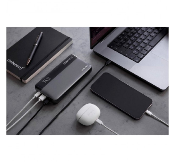 Intenso Батарея універсальна Intenso HE25000 25000mAh PD/3.1/140W + cable with a built-in E-marker chip (7350060)