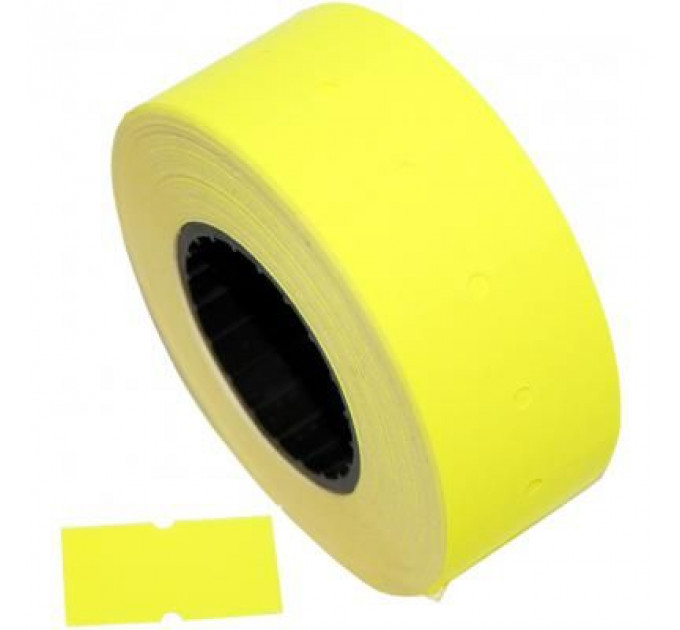 Етикет-стрічка Aurika 21х12 yellow (2112Y)