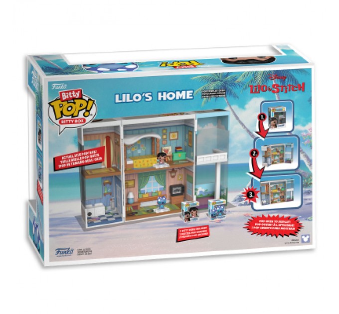Funko Pop Ігровий набір Funko Pop Bitty Pop Boxes Disney Будиночок Ліло (85536)