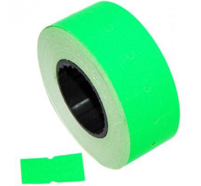 Етикет-стрічка Aurika 21х12 green, 30 рул (2112G)