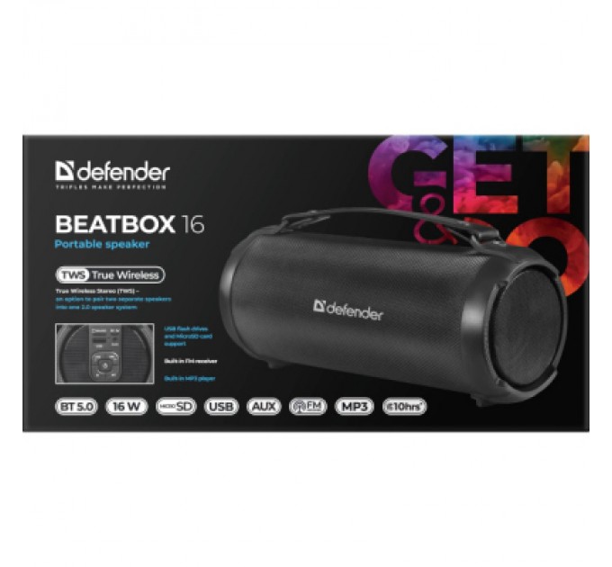 Defender Акустична система Defender Beatbox 16 Black (65216)