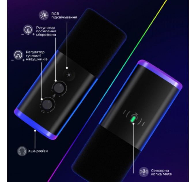 Fifine Мікрофон Fifine AM8T USB Black (AM8T)