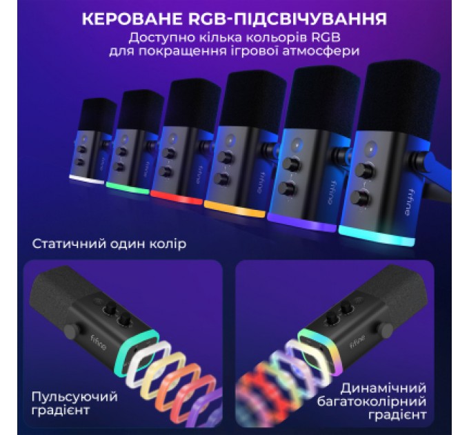 Fifine Мікрофон Fifine AM8T USB Black (AM8T)