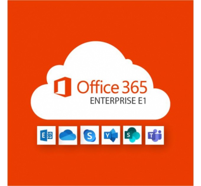 Microsoft Офісний додаток Microsoft Office 365 E1 P1Y Annual License (CFQ7TTC0LF8Q_0001_P1Y_A)