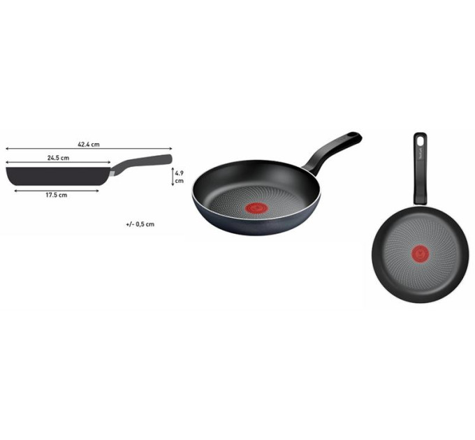 Tefal Сковорода Tefal So' Light 24см чорна (H0560442)