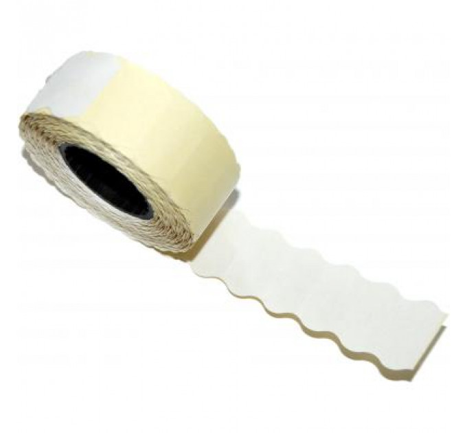 Етикет-стрічка Aurika 22х12 white, 30 рул (2212W)