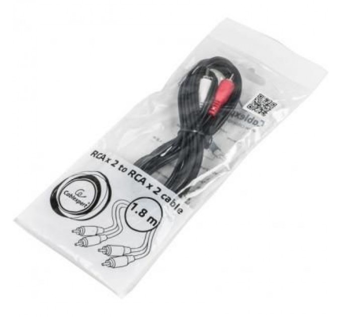 Cablexpert Кабель мультимедійний 2RCA to 2RCA 1.8m Cablexpert (CCA-2R2R-6)