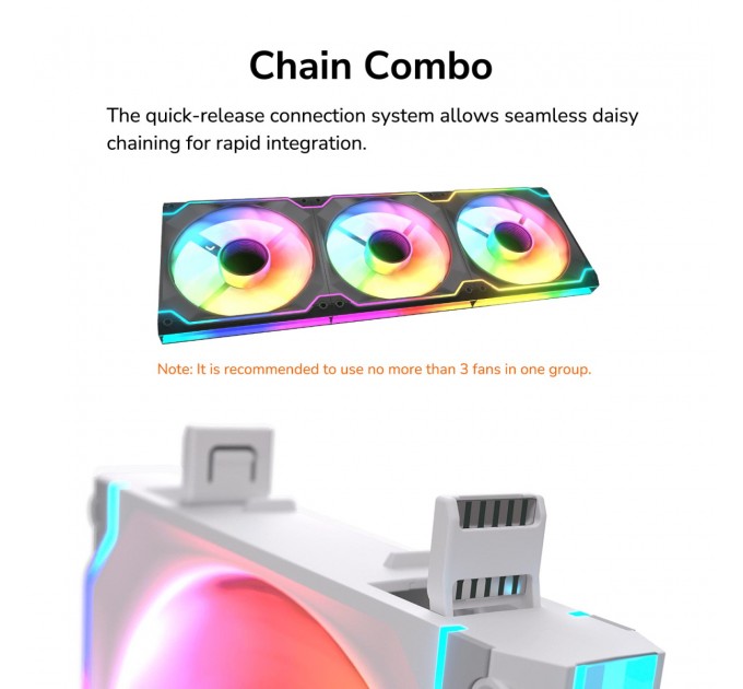 Cougar Вентилятор Cougar SC140 ARGB RB White