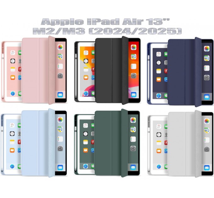 BeCover Чохол BeCover з кріпленням Apple Pencil для Apple iPad Air 13" M2 2024 Dark Green (711458)