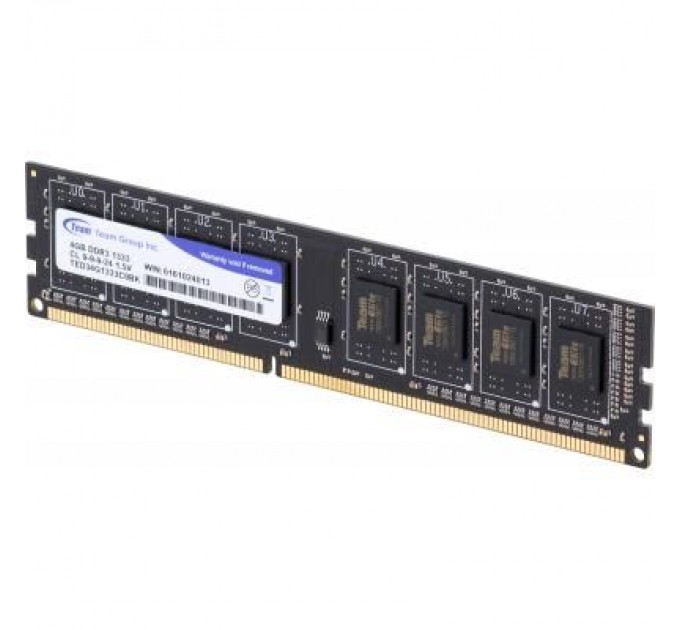 Модуль пам'яті для комп'ютера DDR3 4GB 1333 MHz Team (TED34G1333C901 / TED34GM1333C901)