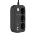 ColorWay Фільтр живлення ColorWay CW-CHE34PDB GaN3 Pro PD 65W (2USB-A + 2 TYPE-C) 3 розетки, 4 USB, 2 м, чорний