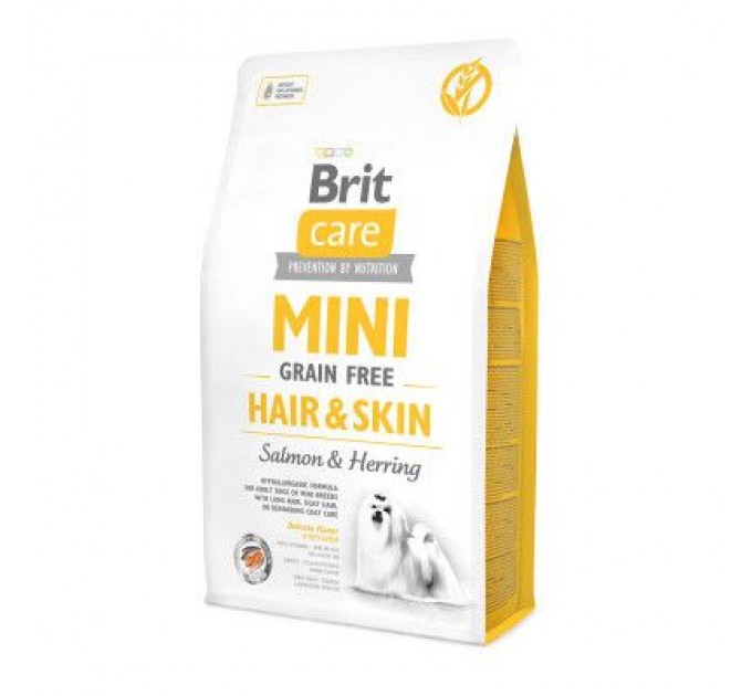Brit Care Сухий корм для собак Brit Care GF Mini Hair & Skin 2 кг (8595602520220)