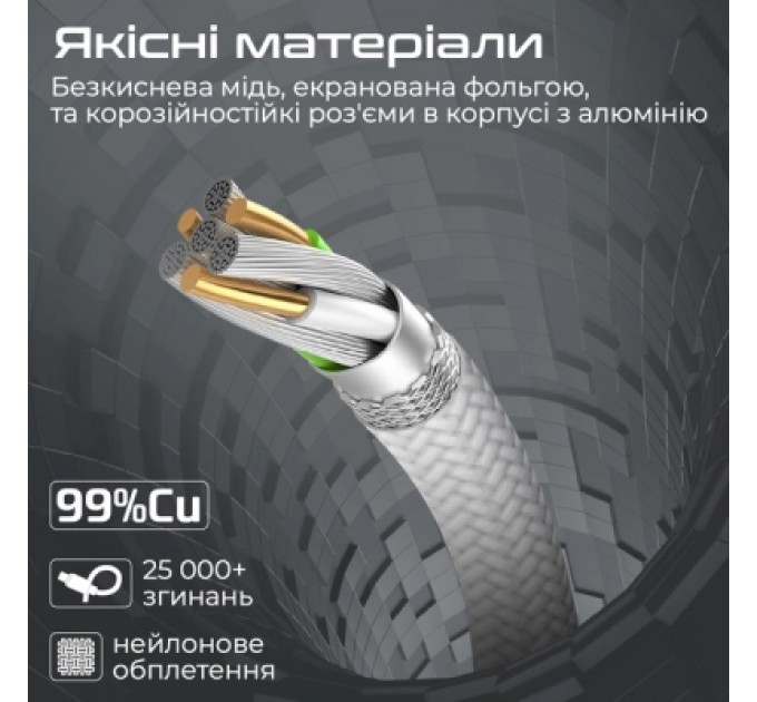 Promate Дата кабель USB-C to MagSafe 3 magcord-140pd.white Promate (magcord-140pd.white)