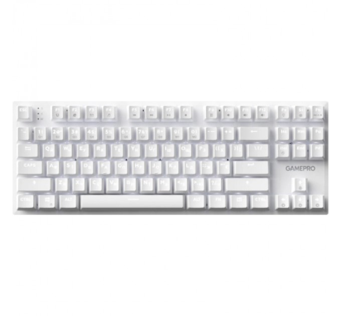 GamePro Клавіатура GamePro Genesis Joker MK124W Outemu Red Switch USB UA White (MK124W)