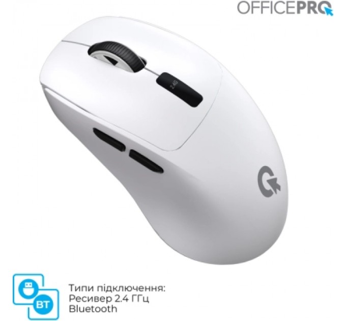 OfficePro Мишка OfficePro M398W Wireless/Bluetooth White (M398W)