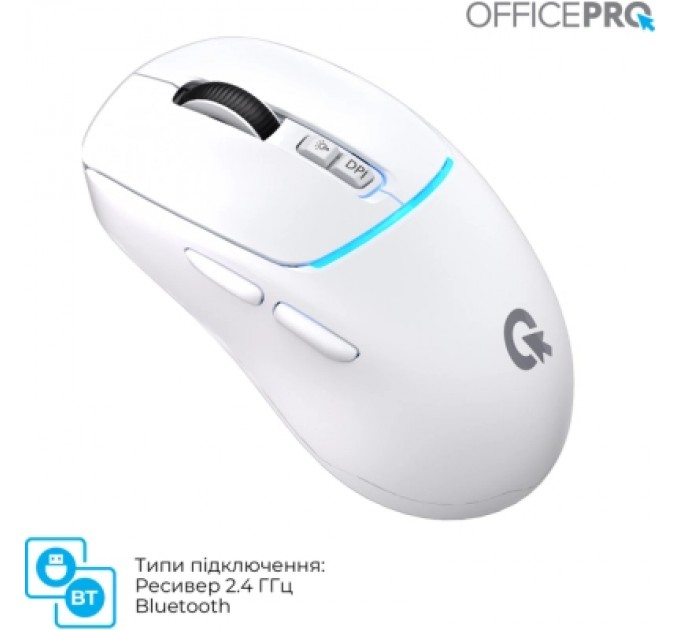 OfficePro Мишка OfficePro M468W Wireless/Bluetooth White (M468W)