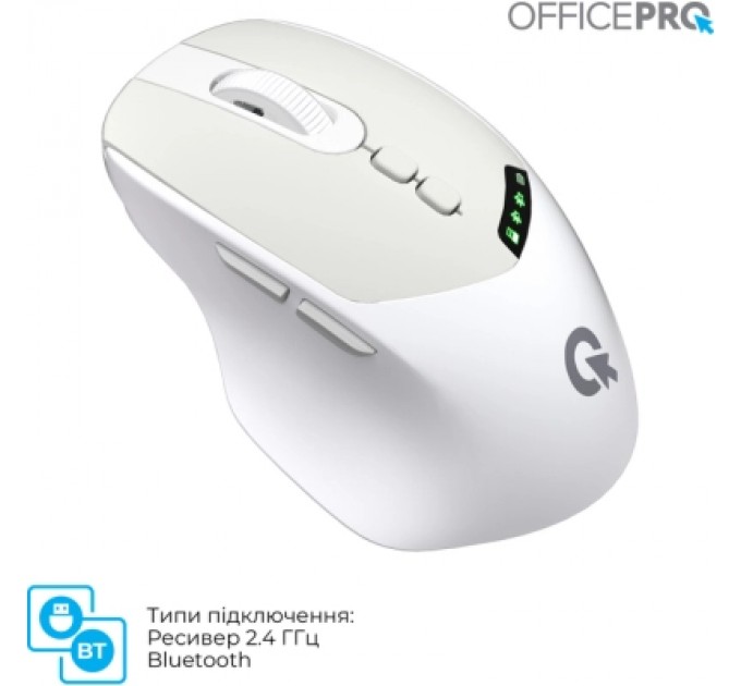 OfficePro Мишка OfficePro M520W Wireless/Bluetooth White (M520W)