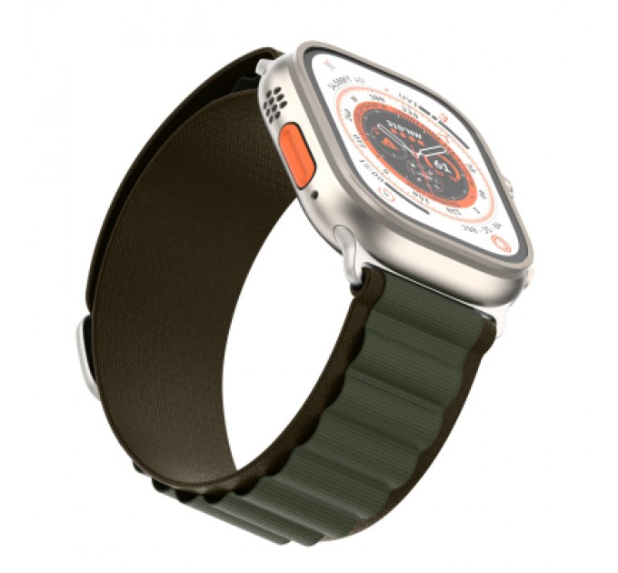 Armorstandart Ремінець до смарт-годинника Armorstandart Alpina Band для Apple Watch 49/46/45/44/42 (Series 1-3) Olive (ARM81045)