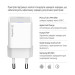 ColorWay Мережевий зарядний пристрій ColorWay GaN Mini 25W PD Port PPS USB-C White (CW-CHS052PDC-WT) + кабель USB Type-C