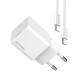 ColorWay Мережевий зарядний пристрій ColorWay GaN Mini 25W PD Port PPS USB-C White (CW-CHS052PDC-WT) + кабель USB Type-C