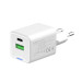 ColorWay Мережевий зарядний пристрій ColorWay GaN Mini 35W PD Port PPS USB (Type-C PD + USB QC4.0) White (CW-CHS055PD-WT)