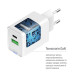 ColorWay Мережевий зарядний пристрій ColorWay GaN Mini 35W PD Port PPS USB (Type-C PD + USB QC4.0) White (CW-CHS055PD-WT)
