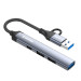ColorWay Концентратор СolorWay USB-A/USB-C 4-в-1 USB2.0х2/USB3.0/USB-C2.0 (CW-HUB06)