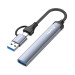 ColorWay Концентратор СolorWay USB-A/USB-C 4-в-1 USB2.0х2/USB3.0/USB-C2.0 (CW-HUB06)
