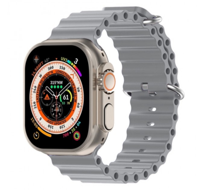 Armorstandart Ремінець до смарт-годинника Armorstandart Ocean Band для Apple Watch 49/46/45/44/42 (Series 1-3) Cloudy Grey (ARM85141)