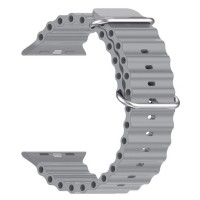 Ремінець до смарт-годинника Armorstandart Ocean Band для Apple Watch 49/46/45/44/42 (Series 1-3) Cloudy Grey (ARM85141)
