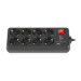 REAL-EL Фільтр живлення REAL-EL RS-Protect 805 3м Black (EL122300043)