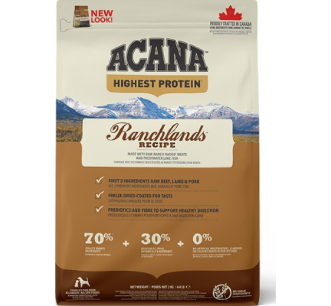 ACANA Сухий корм для собак ACANA Ranchlands 2 кг (0064992543204)