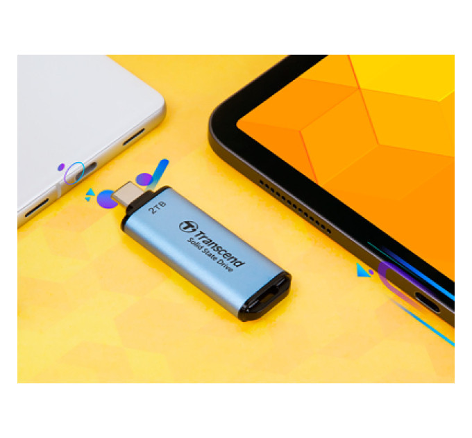 Transcend Накопичувач SSD USB Type-C 2TB ESD300 Transcend (TS2TESD300C)
