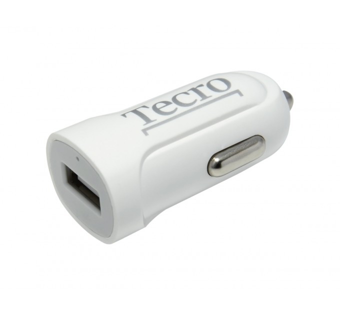 Автомобильное зарядное устройство Tecro (1USBх2.1A) White (TCR-0121AW)