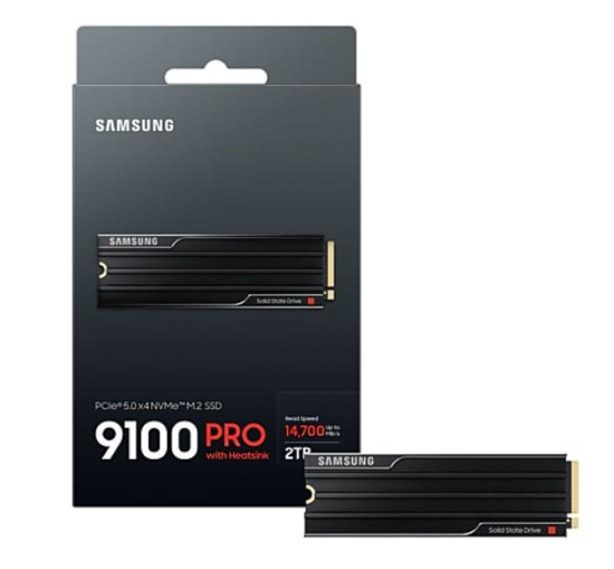 Samsung Накопичувач SSD M.2 2280 2TB 9100 PRO Heatsink Samsung (MZ-VAP2T0CW)