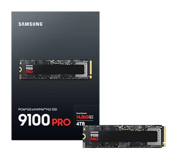 Samsung Накопичувач SSD M.2 2280 4TB 9100 PRO Heatsink Samsung (MZ-VAP4T0CW)