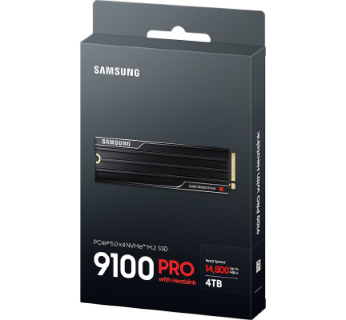 Samsung Накопичувач SSD M.2 2280 4TB 9100 PRO Heatsink Samsung (MZ-VAP4T0CW)
