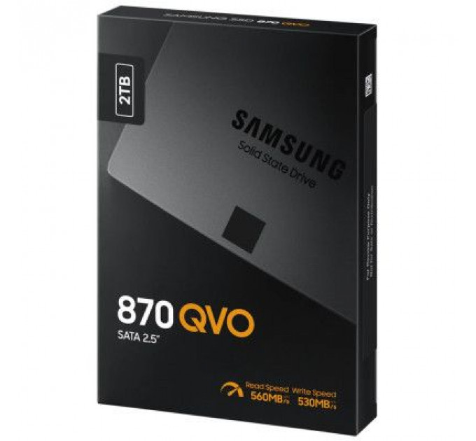 Накопичувач SSD 2.5" 2TB 870 QVO Samsung (MZ-77Q2T0BW)