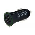 Tecro Автомобільний зарядний пристрій Tecro (2USBх2.1A) Black (TCR-0221AB)