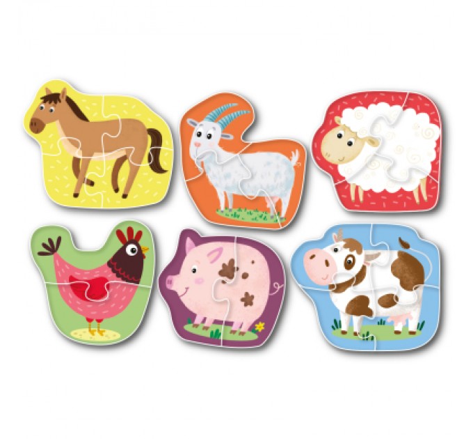 Пазл DoDo 2-3-4 елементи Домашні тварини (300152)