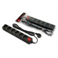 FrimeCom Фільтр живлення FrimeCom (FC-B2006W 1.8 B) 6 розеток, 1.8 м, чорний пакет