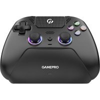 Геймпад GamePro із зарядною станцією 2.4G/BT 5.1/USB (Switch/PS/PC/iOS/Android) RGB Black (GPS20BDOC)