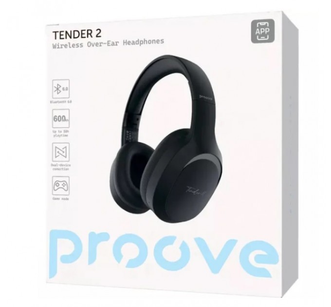 Proove Bluetooth-гарнітура Proove Tender 2 APP Black (HPTR2001AP01)
