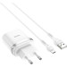 HOCO Зарядний пристрій HOCO C12Q Smart QC3.0 charger set(Micro) White (6931474716286)