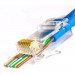 Kingda Конектор RJ45 cat.5e UTP 8P8C, наскрізні отвори, 100шт/пак Kingda (KD-PG8032-C5E/100)